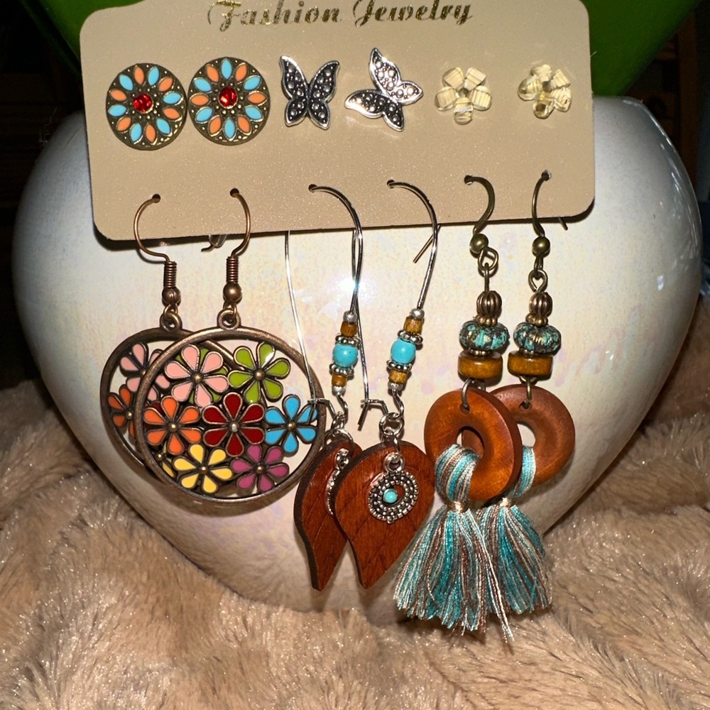 Bohemian earrings set, for women's daily decoration